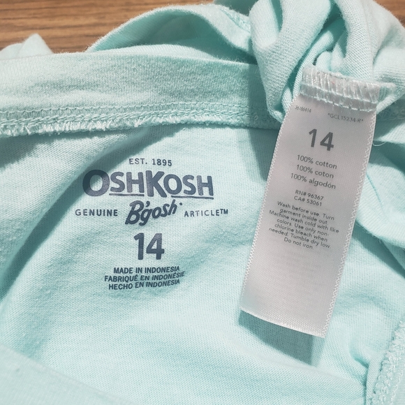(026) Girls: 14 Oshkosh 2pc Shirt Set- X3 - Picture 5 of 8